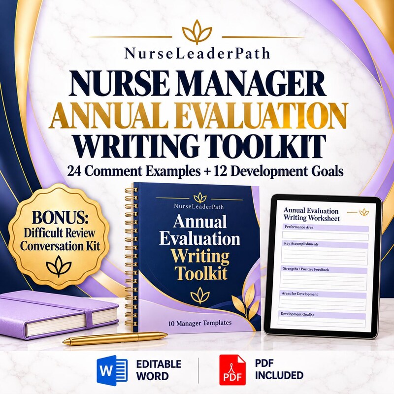 Nurse Annual Evaluation Writing Toolkit cover