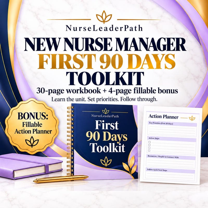 New Nurse Manager First 90 Days Toolkit cover